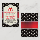 Bringen Sie eine Buchkarte mit, Waldhirsche, Babyd Begleitkarte (Vorne/Hinten)