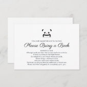 Bringen Sie eine Niedliche Panda Bear Einsteckkart Begleitkarte (Vorne/Hinten)