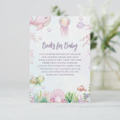 Bringen Sie eine Pearl Baby Dusche unter dem Meer Begleitkarte (Stehend Vorderseite)