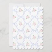 Bringen Sie eine Puppe Geburtstag Preppy Grandmill Einladung (Rückseite)