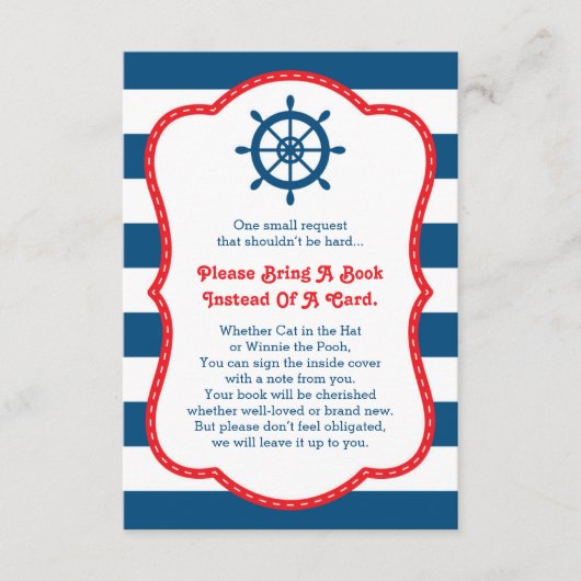 Bringen Sie eine Reservekarte mit, Ahoy, Kosmetik, Begleitkarte (Vorderseite)