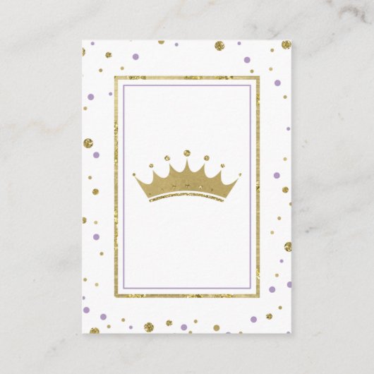 Bringen Sie eine Reservekarte mit, Princess, Babyd Begleitkarte (Rückseite)