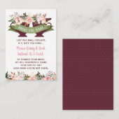 Bringen Sie eine Reservekarte mit, Tee-Party-Babyd Begleitkarte (Vorne/Hinten)