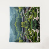 "Bringen Sie eine ruhige Zuhause - Die traditionel Wandteppich (Vorderseite)