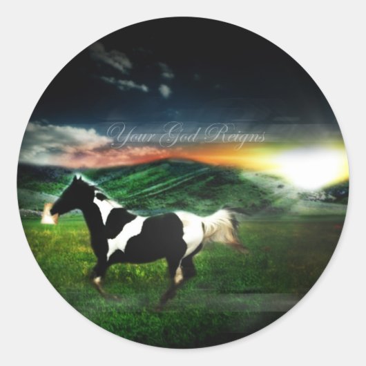 Bringen Sie einen guten Nachrichtenaufkleber Runder Aufkleber (Vorderseite)