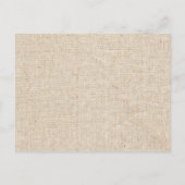 Bringen Sie einen rustikalen Babyduschenvorschub m Einladungspostkarte (Rückseite)