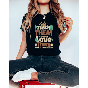 Bringen Sie ihnen ihre Liebe zurück zum Schullehre T-Shirt