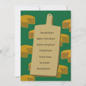 Bringen Sie Ihr eigenes Board Party Wisconsin Foot Einladung (Rückseite)