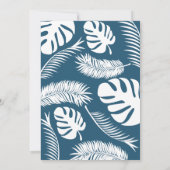 Bringen Sie Ihr eigenes Pool-Party Blue Türkis Einladung (Rückseite)