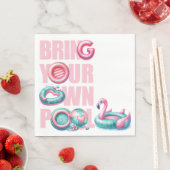 Bringen Sie Ihr eigenes Pool-Party mit Serviette (Beispiel)