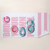 Bringen Sie Ihr eigenes Pool-Party mit Strandtuch (Vorderseite)