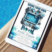 Bringen Sie Ihr eigenes Pool Summer Party Einladung