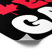 Bringen Sie Ihre Eh Game kanadische Flagge Kanada Poster (Ecke)