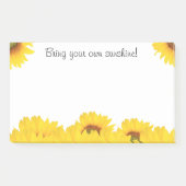 Bringen Sie Ihre eigenen Sonnenblumen mit Post-it Klebezettel (Vorderseite)