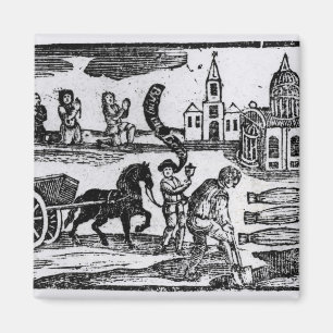 Bringen Sie Ihre Toten, die große Pest von 1665 Magnet