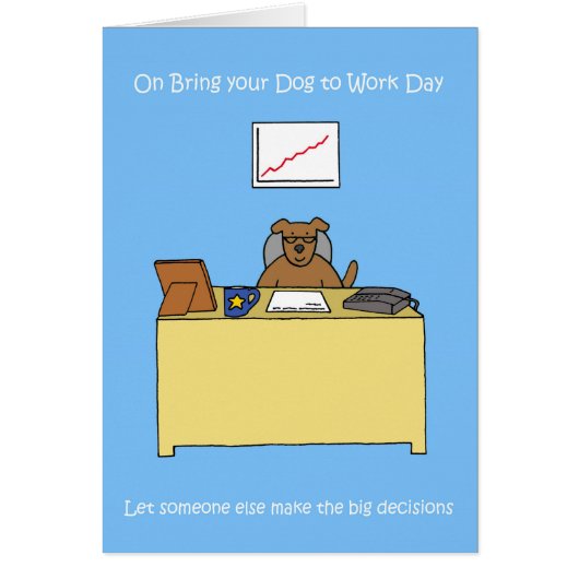 Bringen Sie Ihren Hund zum 23. Juni zur Arbeit (Vorne)