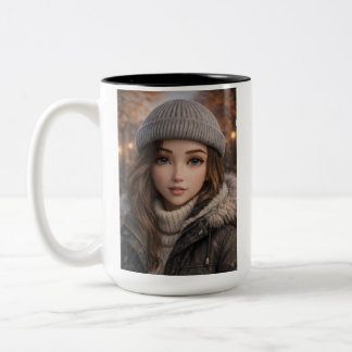 Bringen Sie Ihren Lieblingscharakter zum Leben an  Zweifarbige Tasse