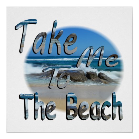 Bringen Sie mich also an den Strand, Poster (Vorderseite)