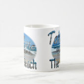 Bringen Sie mich an den Strand! Kaffeetasse (Mittel)