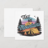 Bringen Sie mich in die Berge - Nature Camping (Vorne/Hinten)