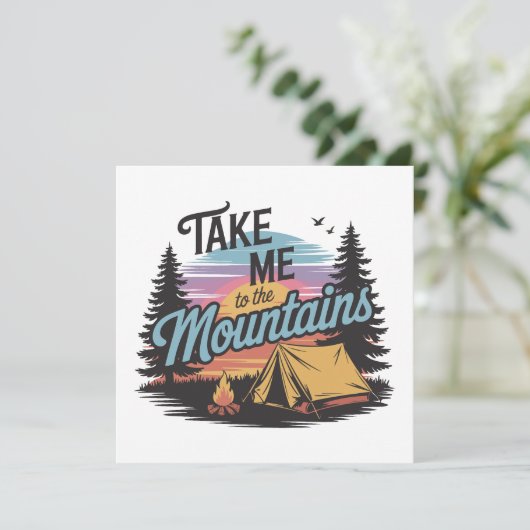Bringen Sie mich in die Berge - Nature Camping (Stehend Vorderseite)