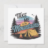 Bringen Sie mich in die Berge - Nature Camping (Vorderseite)