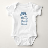 Bringen Sie mich mit Baby Dolphin Personalize zum  Baby Strampler (Vorderseite)