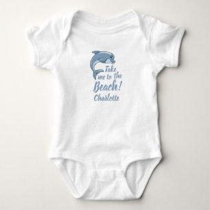 Bringen Sie mich mit Baby Dolphin Personalize zum Strampler