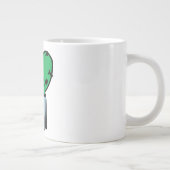 Bringen Sie mich zu Ihrem Leader | Niedliche Alien Jumbo-Tasse (Rechts)