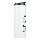 Bringen Sie mich zu Ihrem Leader | Niedliche Alien Thermosbecher (Nach links gedreht)