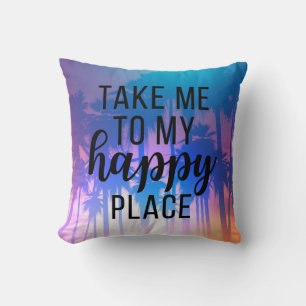 Bringen Sie mich zu meinem glücklichen Platz Boho Kissen