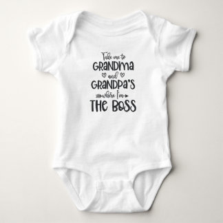 Bringen Sie mich zu Oma und Opa Baby Strampler