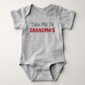 Bringen Sie mich zu Oma's Baby Bodysuit Baby Strampler (Vorderseite)