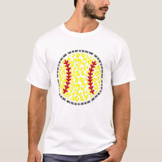 Bringen Sie mich zum Ball Game Leopard Softball Sp T-Shirt