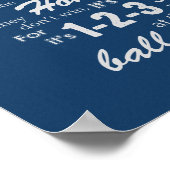 Bringen Sie mich zum Ballgame - Blau Poster (Ecke)