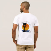 Bringen Sie mich zum Strand - Tropical Sunset T - T-Shirt (Schwarz voll)