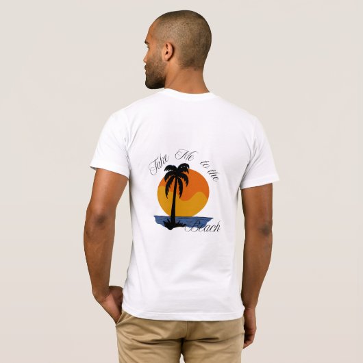 Bringen Sie mich zum Strand - Tropical Sunset T - T-Shirt (Schwarz voll)