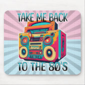Bringen Sie mich zurück in die 80er | Retro Vibe Mousepad (Vorne)
