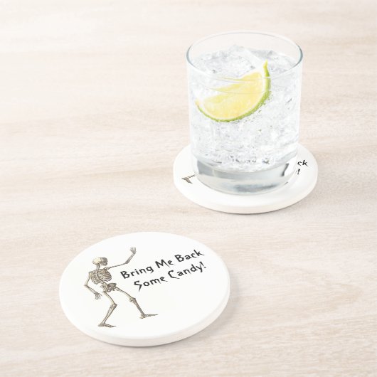 Bringen Sie mir den kandy Skeleton Halloween-Unter Untersetzer (Seite)
