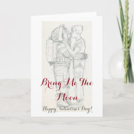 Bringen Sie mir die Glückskarte des Valentinstag d Feiertagskarte