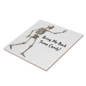 Bringen Sie mir ein paar Candy Skeleton Halloween Fliese (Seite)