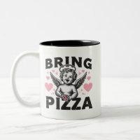 Bringen Sie Pizza Valentins lustige Pizzaluppe mit