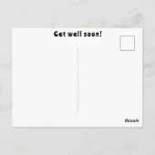 Bringen Sie sich bald in die Ranch der Blume der R Postkarte (Rückseite)