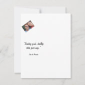 Bringen Sie sich bald mit farbenfrohen Blume an Einladung (Rückseite)