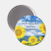 Bringen Sie Sonnenschein ein Magnet (Vorderseite/Rückseite)