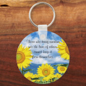 Bringen Sie Sonnenschein ein Schlüsselanhänger (Vorderseite)