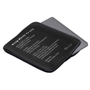 Bringen Sie Worte ins Leben für Gedicht Laptopschutzhülle