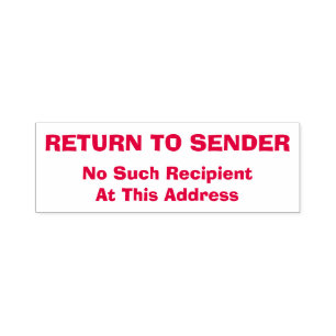 "BRINGEN Sie zum ABSENDER" "kein solches Permastempel