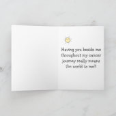 Bringing me Sunshine - Cancer Caregiver Thank You Karte (Innenseite)