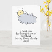 Bringing me Sunshine - Cancer Caregiver Thank You Karte (Gelbe Blume)